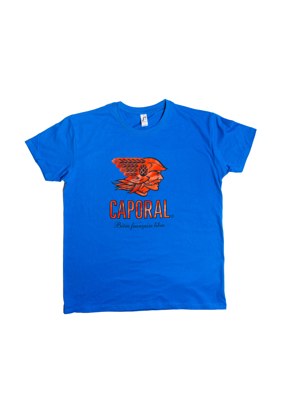 T SHIRT BLEU BRASSERIE CAPORAL