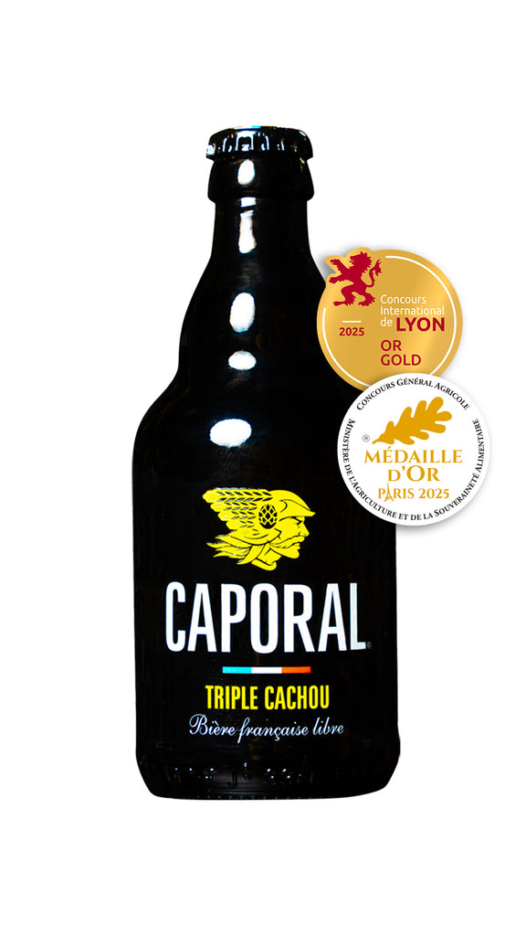 BIRE TRIPLE CACHOU - ALC: 8,0%  Brasserie Caporal