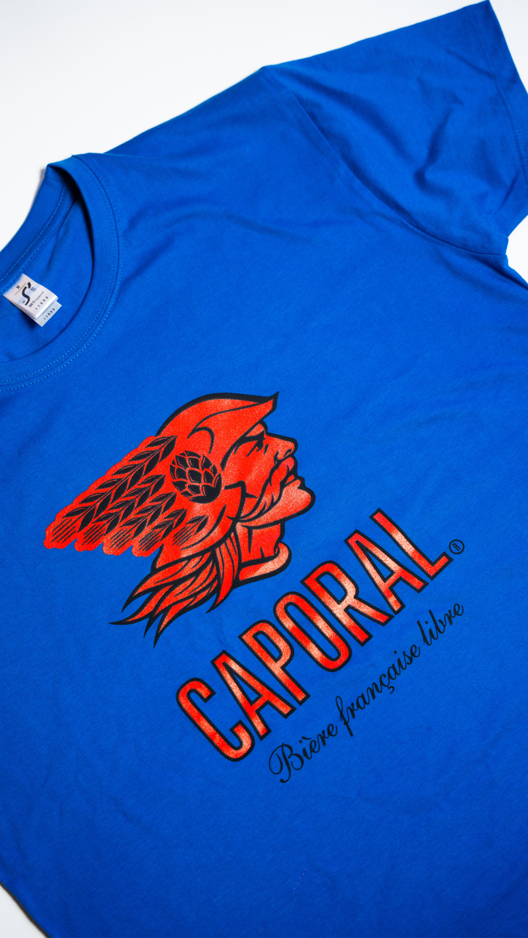 T SHIRT BLEU BRASSERIE CAPORAL