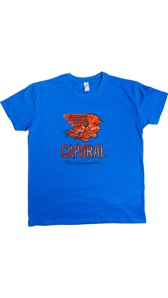 T SHIRT BLEU BRASSERIE CAPORAL